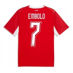 Schweiz VM 2026 Hemmatröja Breel Embolo 7 Herr Fotbollströja