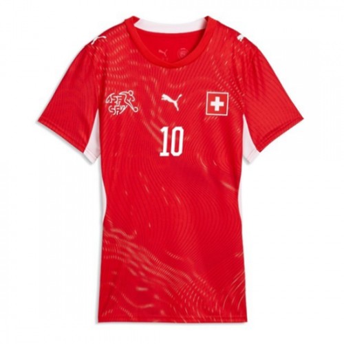 Schweiz VM 2026 Hemmatröja Granit Xhaka 10 Dam Fotbollströja