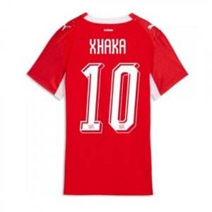 Schweiz VM 2026 Hemmatröja Granit Xhaka 10 Dam Fotbollströja
