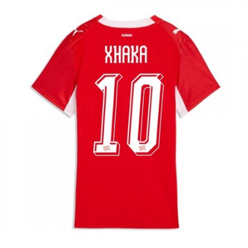 Schweiz VM 2026 Hemmatröja Granit Xhaka 10 Dam Fotbollströja