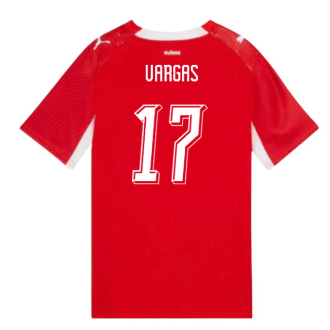 Schweiz VM 2026 Hemmatröja Ruben Vargas 17 Dam Fotbollströja