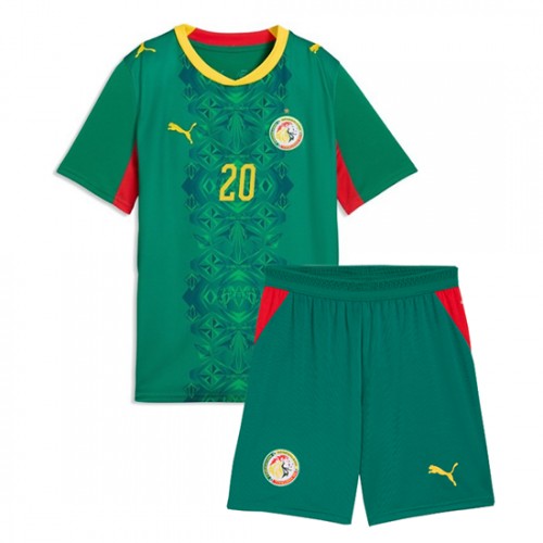 Senegal VM 2026 Bortaställ Barn Habib Diallo 20 Fotbollskit