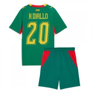Senegal VM 2026 Bortaställ Barn Habib Diallo 20 Fotbollskit