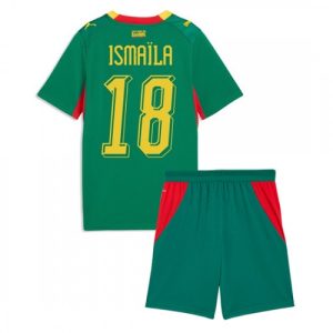 Senegal VM 2026 Bortaställ Barn Ismaïla Sarr 18 Fotbollskit