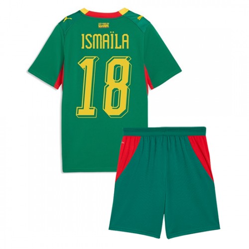 Senegal VM 2026 Bortaställ Barn Ismaïla Sarr 18 Fotbollskit 1 Senegal VM 2026 Bortaställ Barn Ismaïla Sarr 18 Fotbollskit