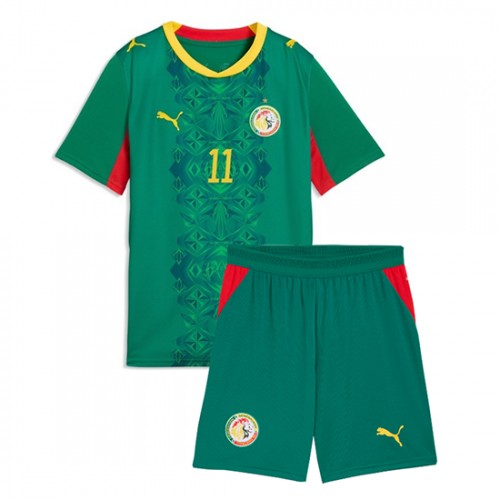 Senegal VM 2026 Bortaställ Barn Nicolas Jackson 11 Fotbollskit 2 Senegal VM 2026 Bortaställ Barn Nicolas Jackson 11 Fotbollskit