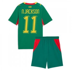 Senegal VM 2026 Bortaställ Barn Nicolas Jackson 11 Fotbollskit
