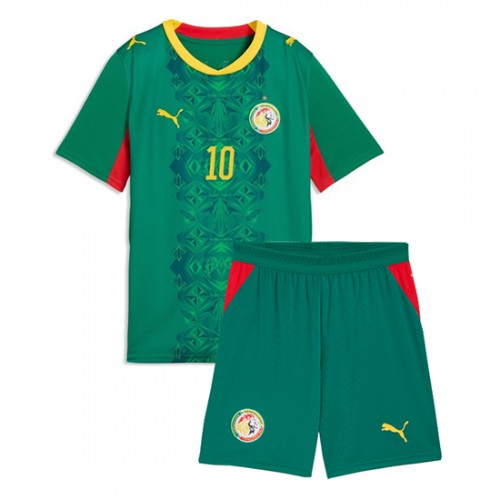 Senegal VM 2026 Bortaställ Barn Sadio Mané 10 Fotbollskit