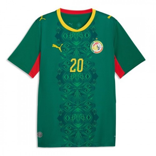 Senegal VM 2026 Bortatröja Habib Diallo 20 Herr Kortärmad Fotbollströja