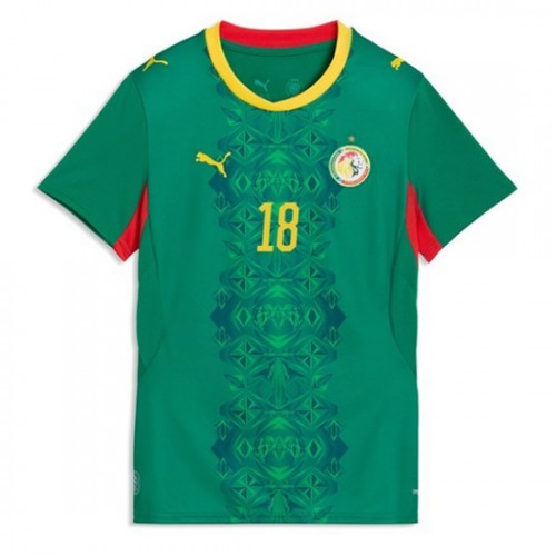 Senegal VM 2026 Bortatröja Ismaïla Sarr 18 Dam Fotbollströja 2 Senegal VM 2026 Bortatröja Ismaila Sarr 18 Dam Fotbollströja