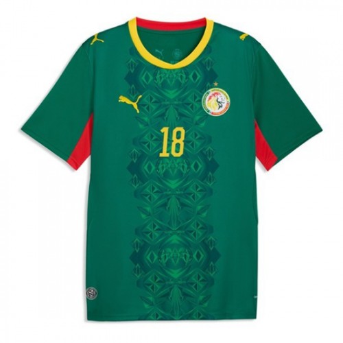Senegal VM 2026 Bortatröja Ismaila Sarr 18 Herr Fotbollströja