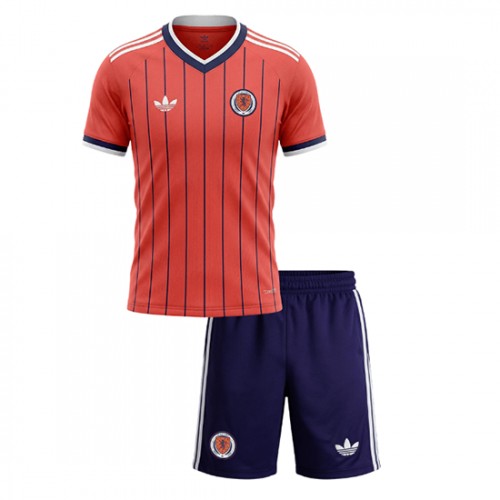 Skottland VM 2026 Bortaställ Barn Fotbollskit (Tröja + Shorts) 1 Skottland VM 2026 Bortaställ Barn Fotbollskit (Tröja + Shorts)
