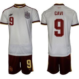 Spanien Bortaställ VM 2026 Herr Gavi 9 Tröja och Shorts