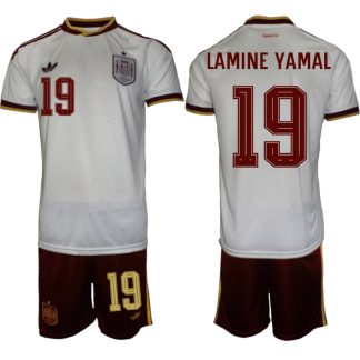 Spanien Bortaställ VM 2026 Herr Lamine Yamal 19 Tröja och Shorts