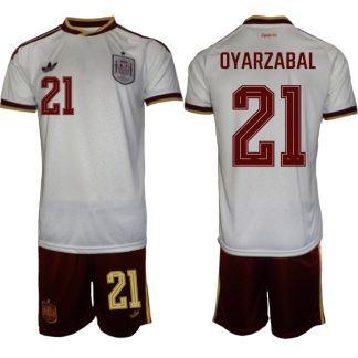 Spanien Bortaställ VM 2026 Herr Mikel Oyarzabal 21 Tröja och Shorts