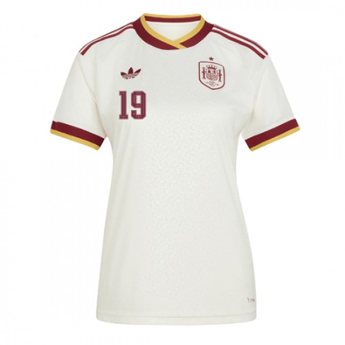 Spanien Bortatröja VM 2026 Lamine Yamal 19 Dam Fotbollströja