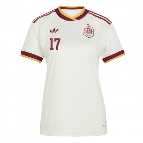 Spanien Bortatröja VM 2026 Nico Williams 17 Dam Fotbollströja 2 Spanien Bortatröja VM 2026 Nico Williams 17 Dam Fotbollströja