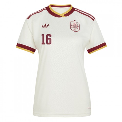 Spanien Bortatröja VM 2026 Rodri 16 Dam Fotbollströja 2 Spanien Bortatröja VM 2026 Rodri 16 Dam Fotbollströja