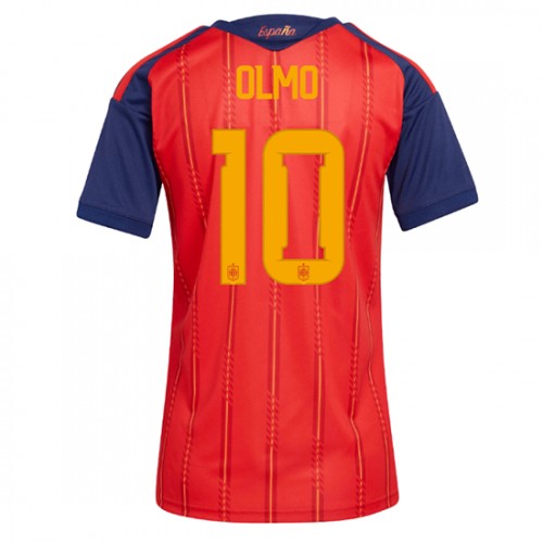 Spanien Hemmatröja VM 2026 Dani Olmo 10 Dam Fotbollströja 1 Spanien Hemmatröja VM 2026 Dani Olmo 10 Dam Fotbollströja