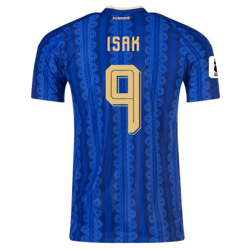 Sverige Bortatröja VM 2026 Alexander Isak #9 Herr Fotbollströja med VM-Patch