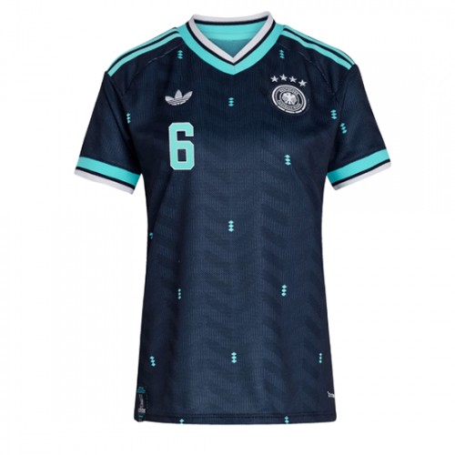 Tyskland Bortatröja VM 2026 Joshua Kimmich 6 Dam Fotbollströja 2 Tyskland Bortatröja VM 2026 Joshua Kimmich 6 Dam Fotbollströja