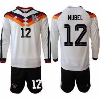 Tyskland Hemmaställ VM 2026 Alexander Nübel 12 Herr Långärmad Fotbollskit (Tröja + Shorts)