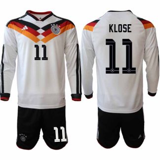 Tyskland Hemmaställ VM 2026 Miroslav Klose 11 Herr Långärmad Fotbollskit (Tröja + Shorts)