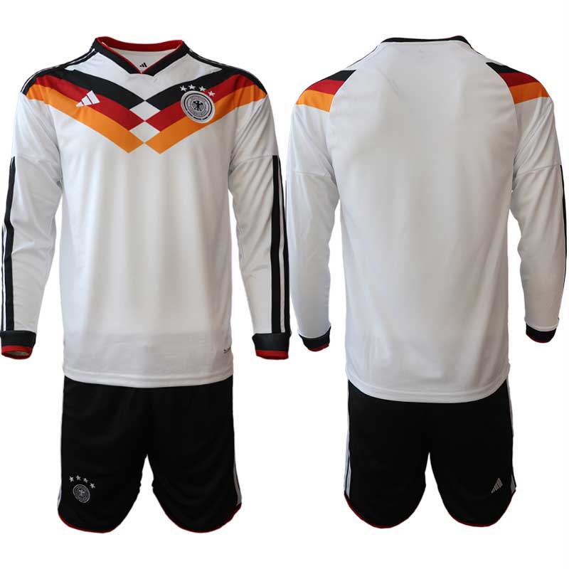 Tyskland VM 2026 Hemmatröja Långärmad Herr Set (Tröja + Shorts)