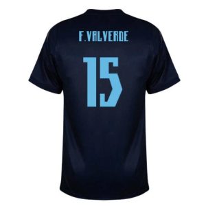 Uruguay Bortatröja VM 2026 Federico Valverde 15 Herr Fotbollströja