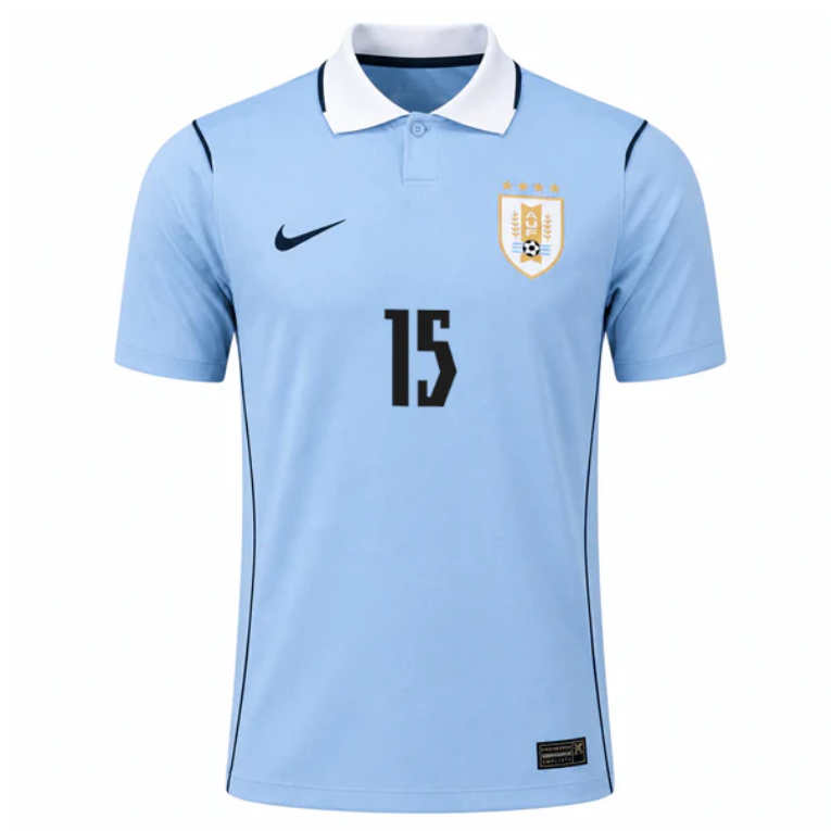 Uruguay Hemmatröja VM 2026 Federico Valverde 15 Herr Fotbollströja Uruguay Hemmatröja VM 2026 Federico Valverde 15 Herr Fotbollströja