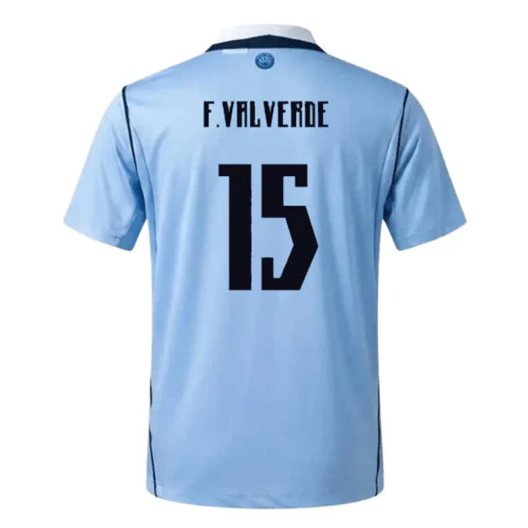 Uruguay Hemmatröja VM 2026 Federico Valverde 15 Herr Fotbollströja Uruguay Hemmatröja VM 2026 Federico Valverde 15 Herr Fotbollströja